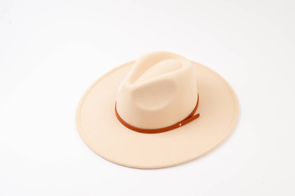 COLT VEGAN FELT FEDORA -IVORY