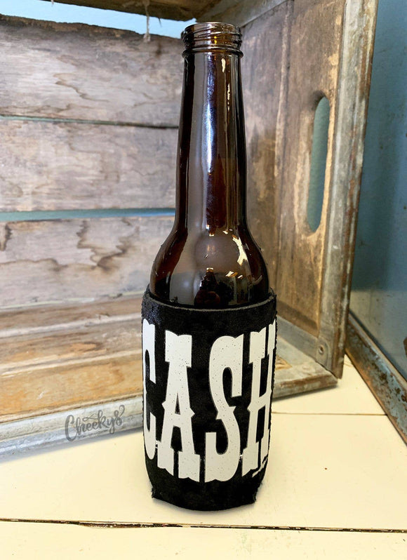 C.A.S.H. Velvet Can Cooler on Black