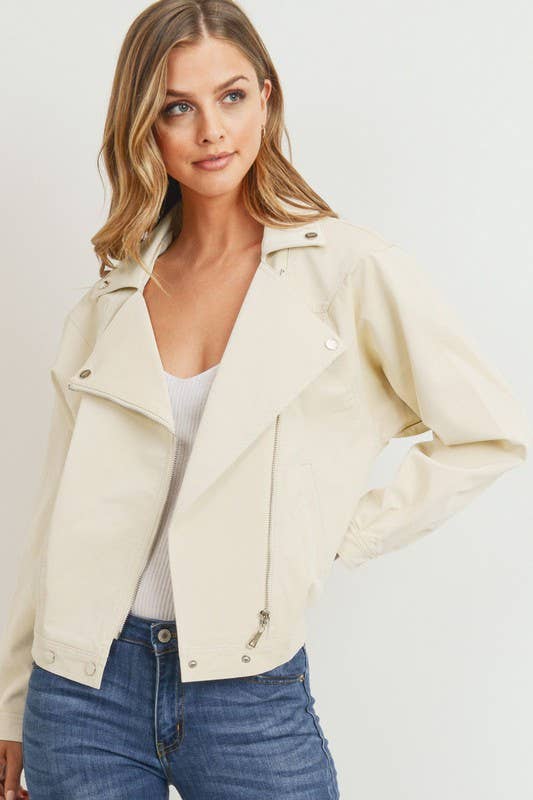 Moto Faux Leather Jacket