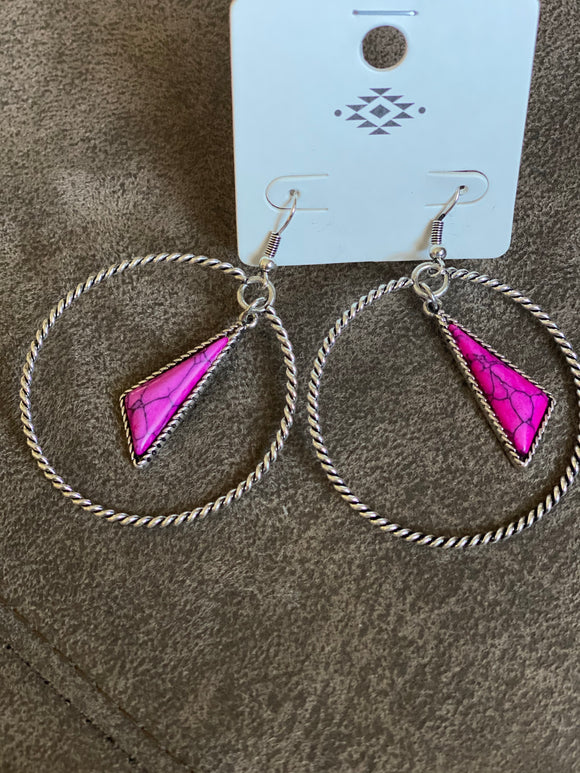 Montenegro Fuchsia earrings