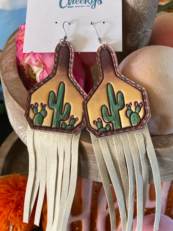 Josie Cactus Fringe Earrings